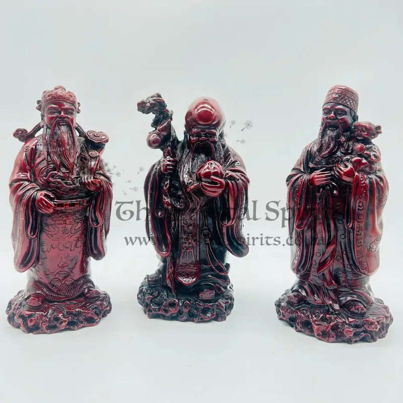 Large Fuk, Luk & Sau Red Resin Set (x3)