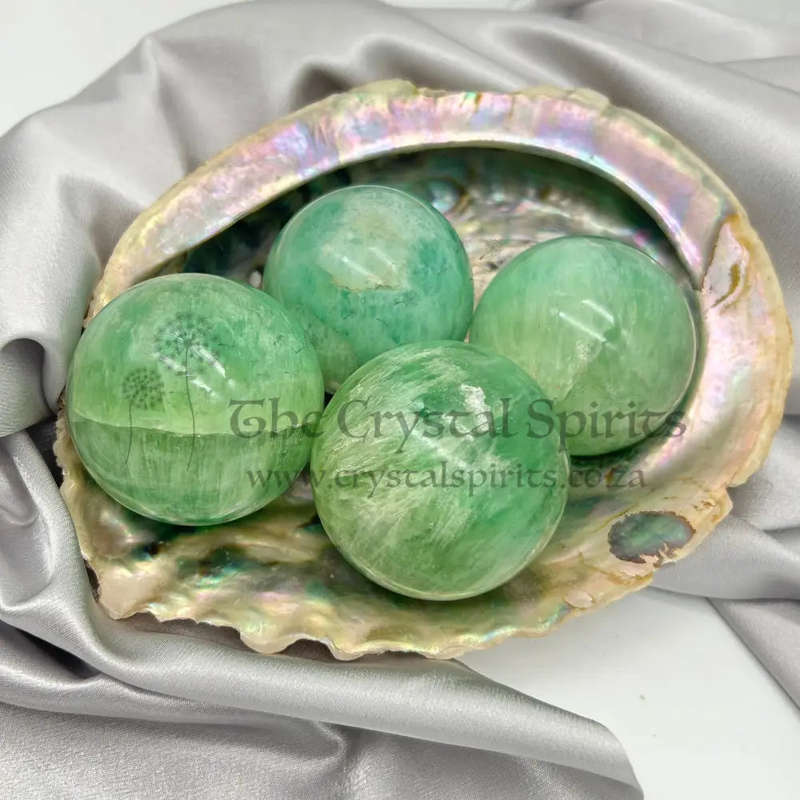 Large Green Fluorite Crystal Sphere