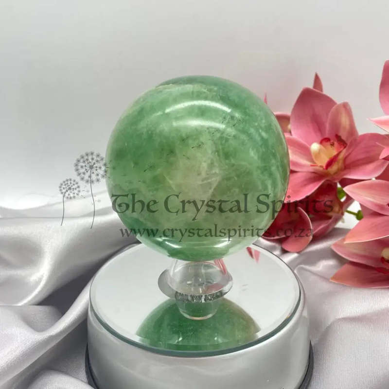 Large Green Fluorite Sphere