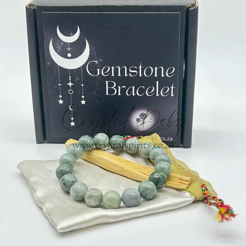 Large Jadeite Genuine Gemstone Bracelet