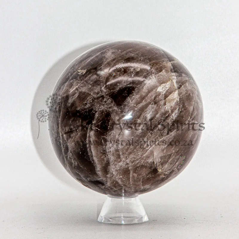 Large Smoky Quartz Crystal Sphere