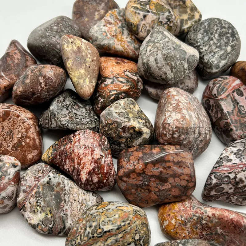 Large Tumbled Leopard Skin Jasper