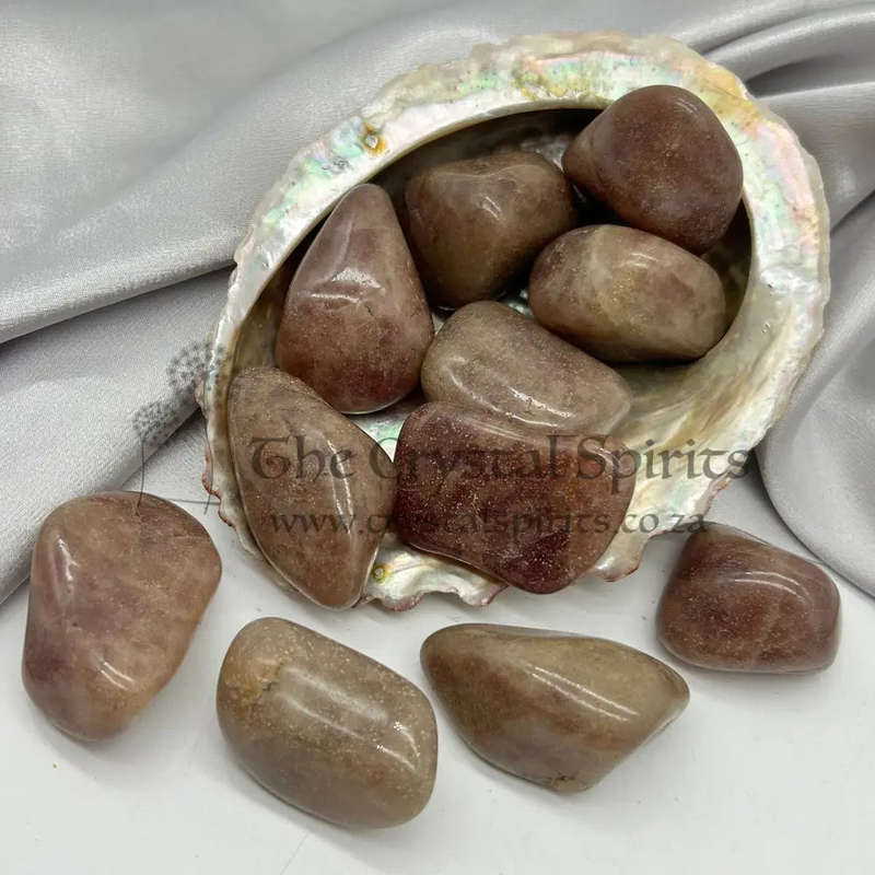 Large Tumbled Strawberry Aventurine