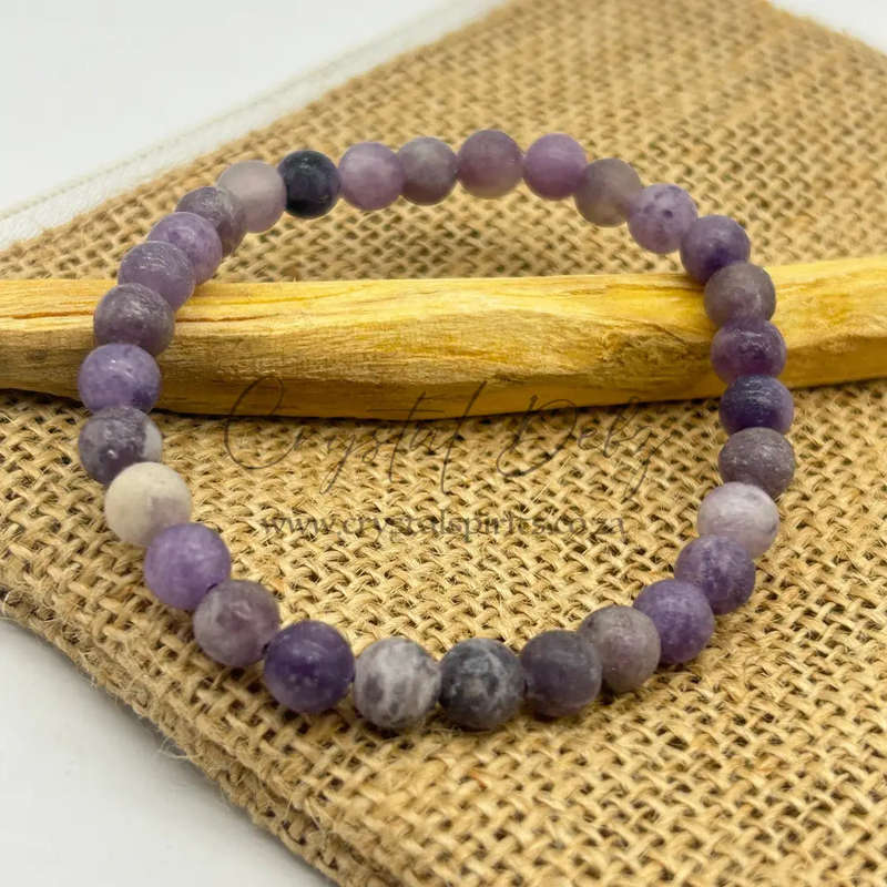 Lepidolite Gemstone Bracelet - 6mm
