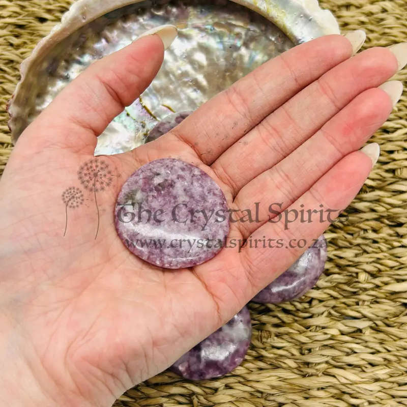 Lepidolite Palm Pieces