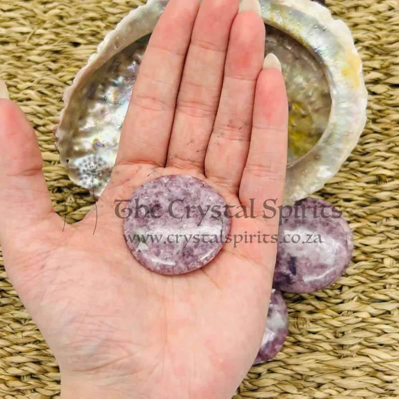 Lepidolite Palm Pieces