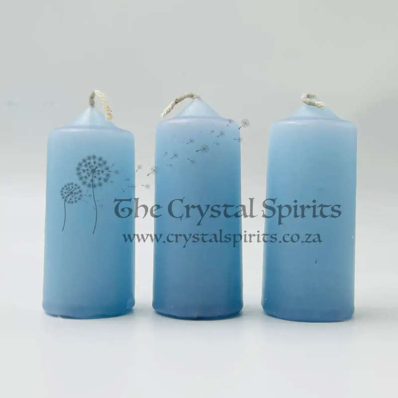 Light Blue Small Altar Solid Colour Candles
