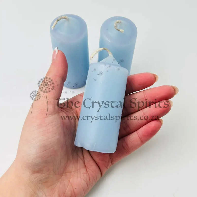 Light Blue Small Altar Solid Colour Candles