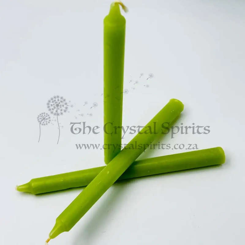 Lime Green Shrine Solid Candle