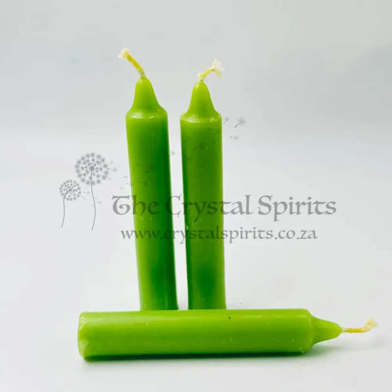 Lime Green Solid Coloured Ritual Candles