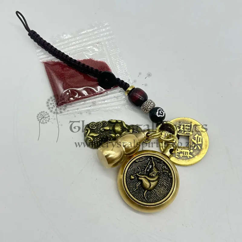 Lucky Spinning Coin Keyring -  Monkey