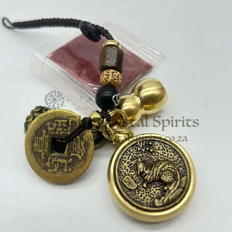 Lucky Spinning Coin Keyring -  Rat