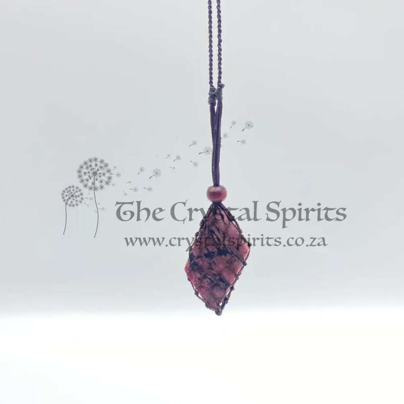 Macrame  Crystal pendant cocoon