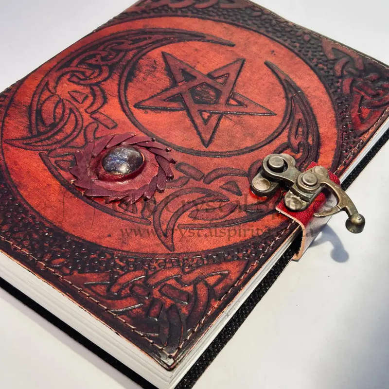 Magical Pentacle Lapis Lazuli Crystal Journal (A5)