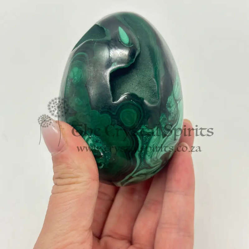 Malachite Crystal Egg