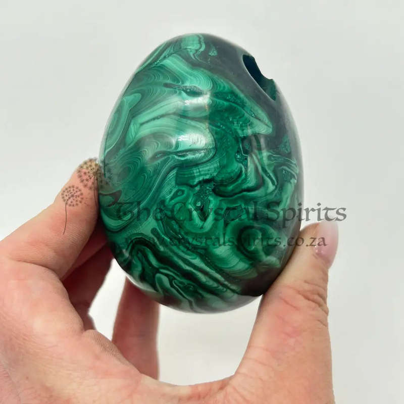 Malachite Crystal Egg