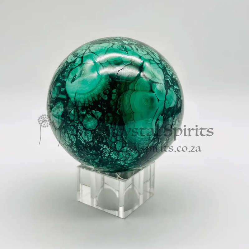 Malachite Crystal Sphere