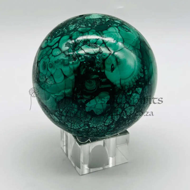 Malachite Crystal Sphere