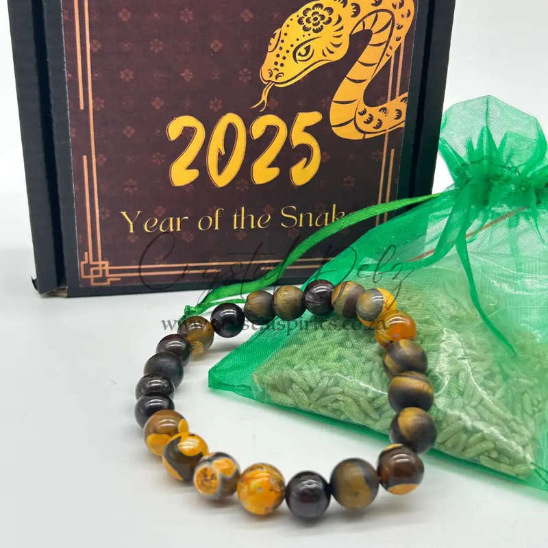 Mens - Be Focused on success gemstone bracelet