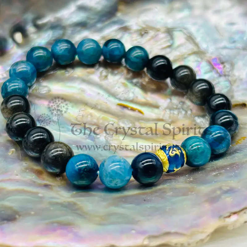 Mens Communication Crystal Gemstone Bracelet