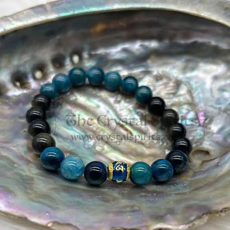 Mens Communication Crystal Gemstone Bracelet