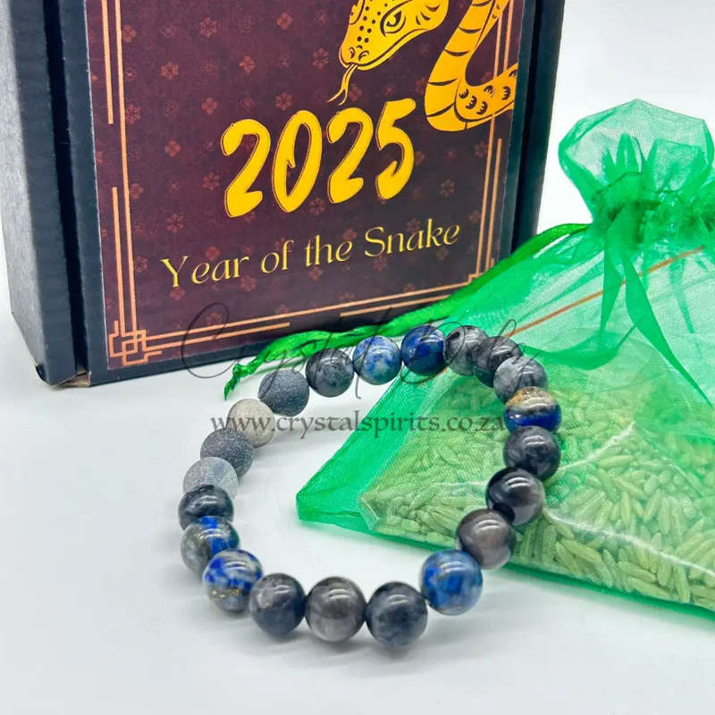 Mens gemstone bracelet - Cool Calm And Collected