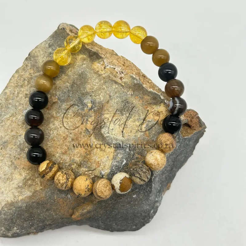 Mens gemstone bracelet  - Show me my Wealth Vision