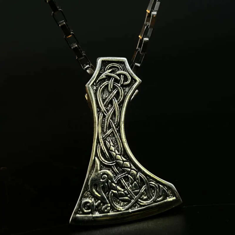 Mens Viking Thors Hammer Sterling Silver Pendant - Personal Power