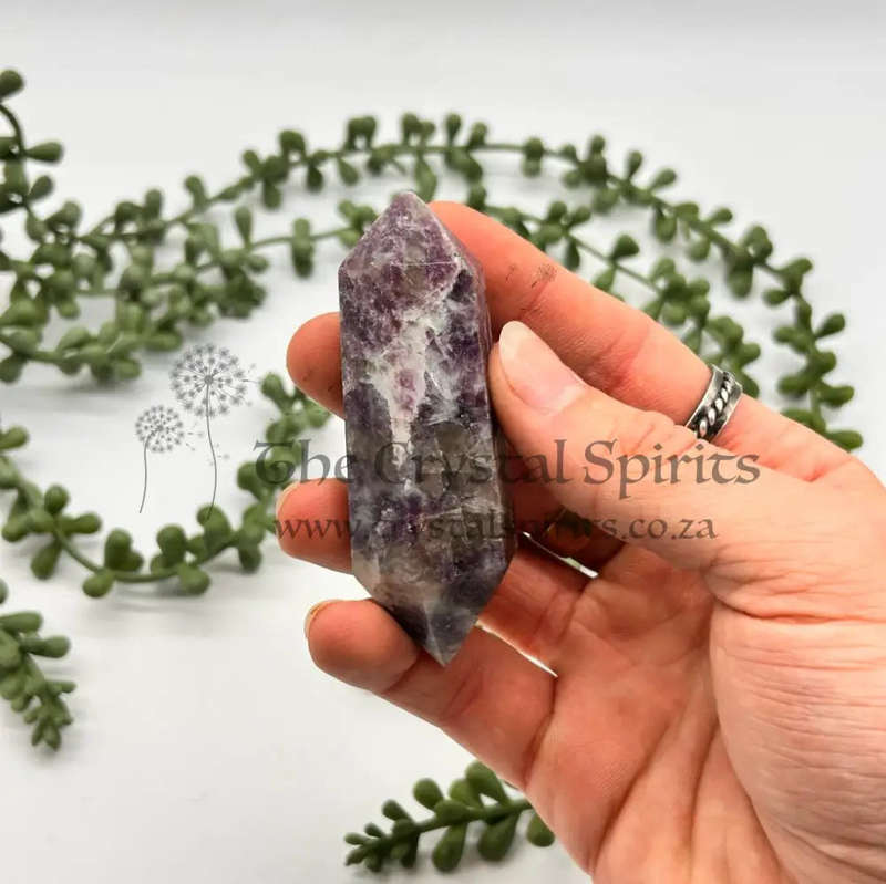 Mini Double Terminated Lepidolite Wand