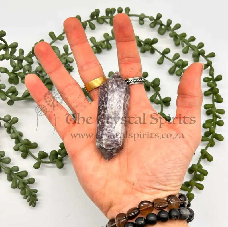 Mini Double Terminated Lepidolite Wand