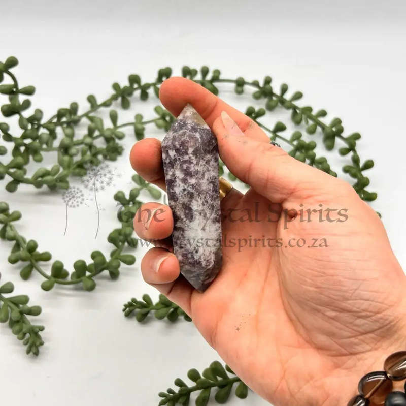 Mini Double Terminated Lepidolite Wand