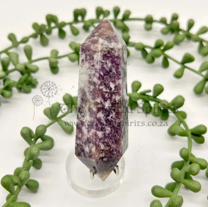 Mini Double Terminated Lepidolite Wand