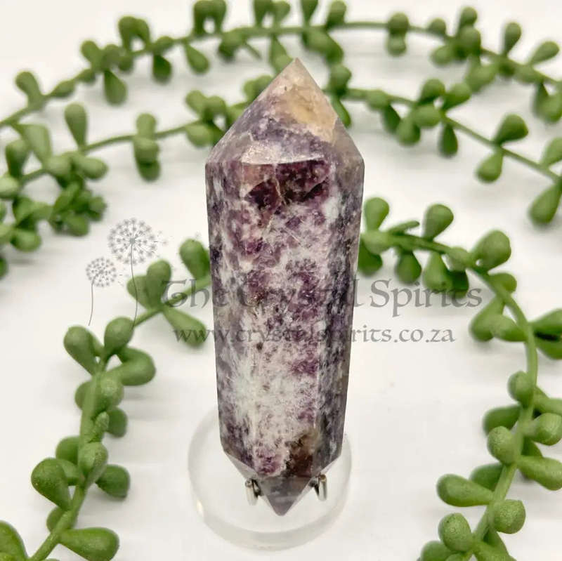 Mini Double Terminated Lepidolite Wand