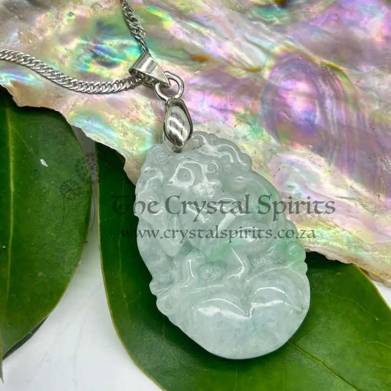 Monkey Crystal Jade Carved Zodiac Pendant