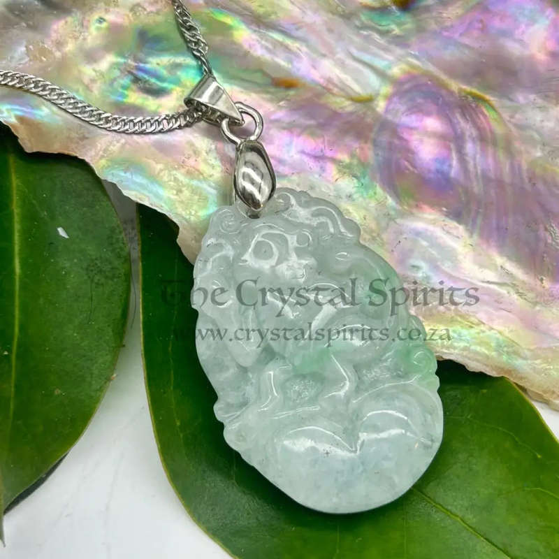 Monkey Crystal Jade Carved Zodiac Pendant