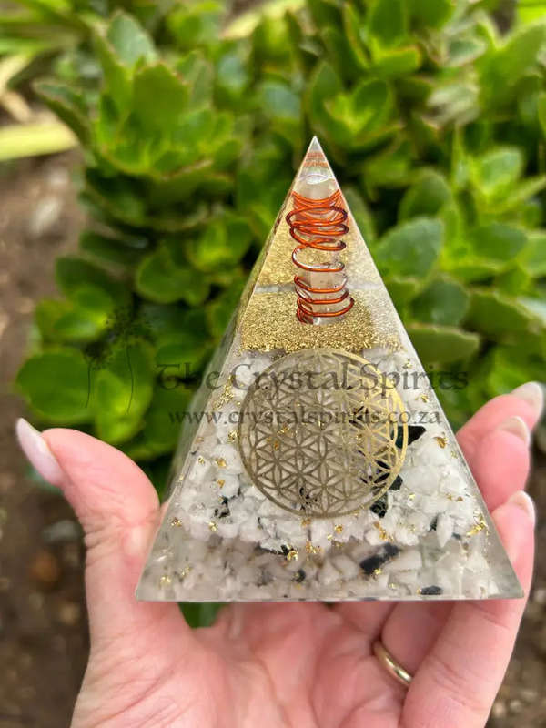 Moon Magic Crystal Orgonite Pyramid