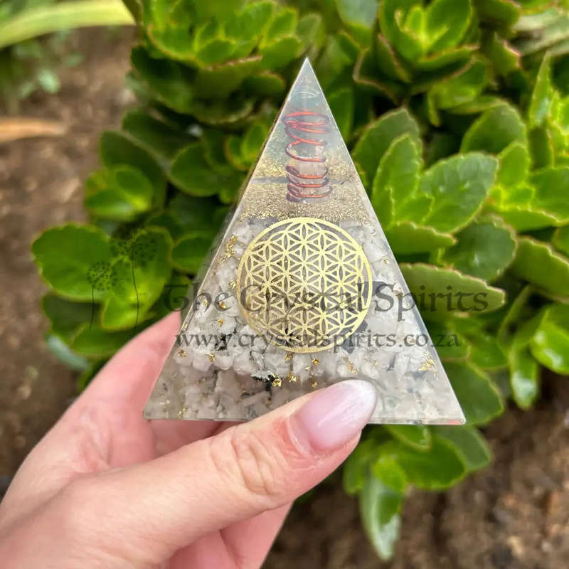 Moon Magic Crystal Orgonite Pyramid