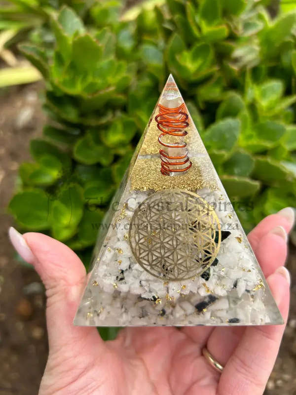 Moon Magic Crystal Orgonite Pyramid
