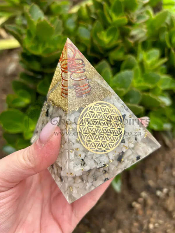 Moon Magic Crystal Orgonite Pyramid