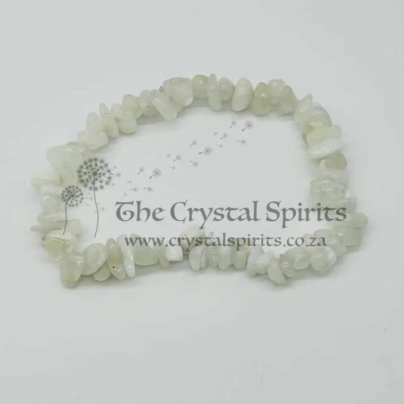 Moonstone Crystal Chip Bracelet