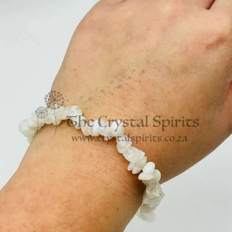 Moonstone Crystal Chip Bracelet