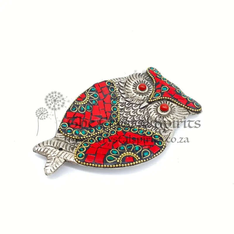 Mosaic Owl Incense Holder