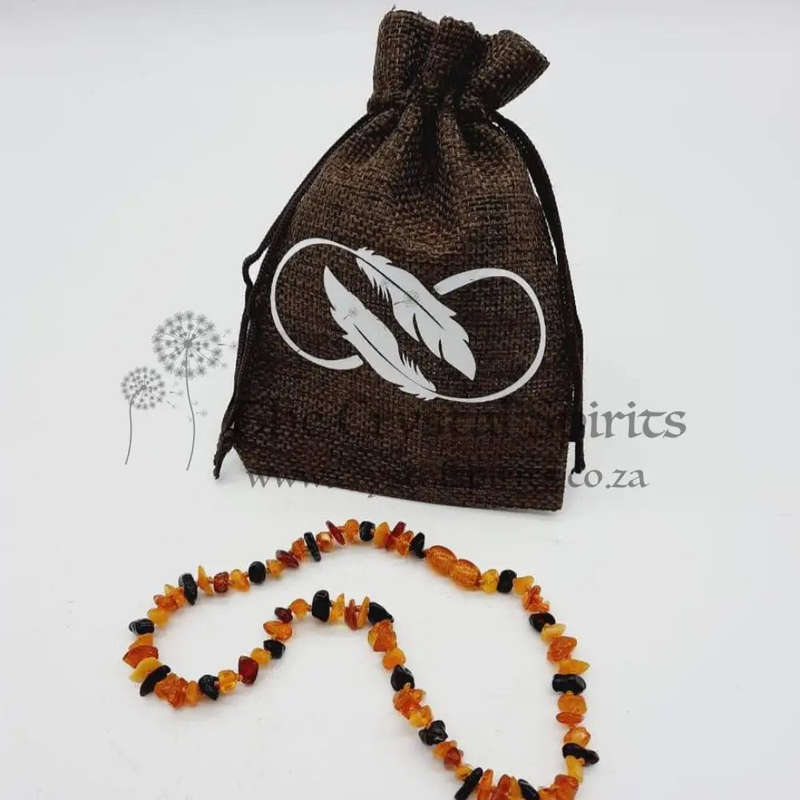 Multi-colored Baltic Amber Teething Necklace