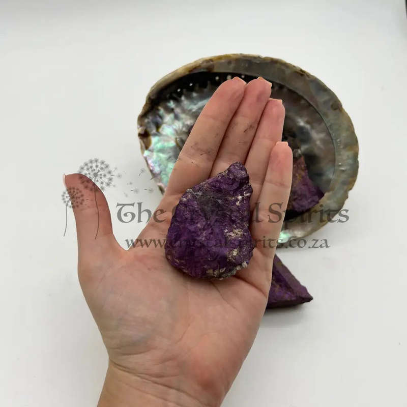 Natural Metallic Purpurite Cobbed from Namibia
