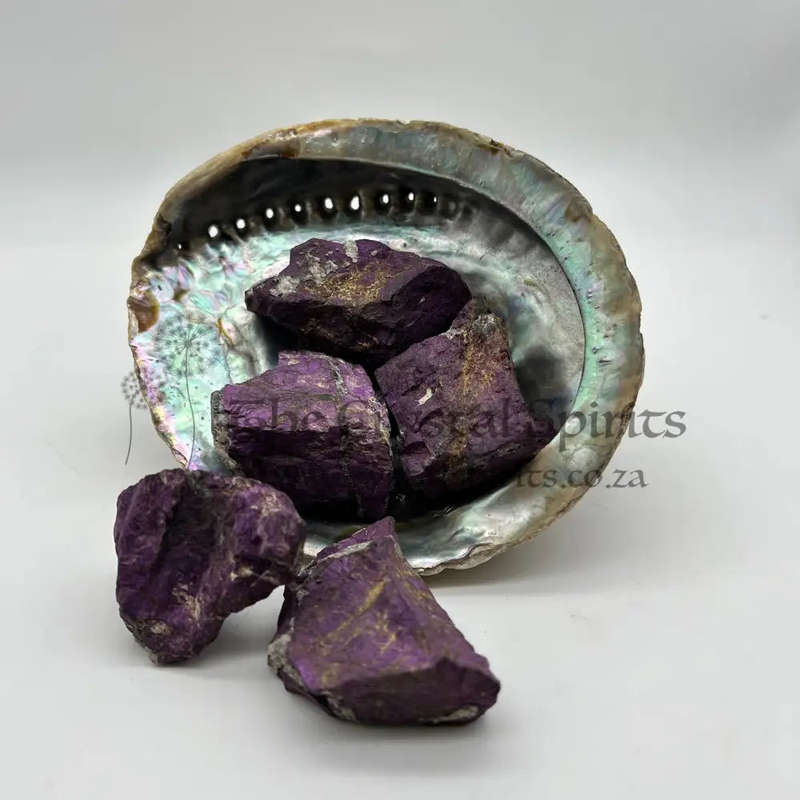 Natural Metallic Purpurite Cobbed from Namibia
