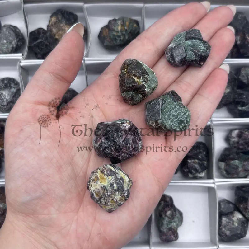 Natural Red Pyrope Garnet Crystals From Zimbabwe