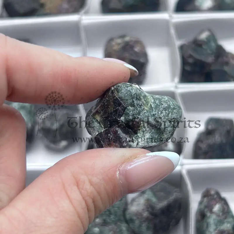 Natural Red Pyrope Garnet Crystals From Zimbabwe