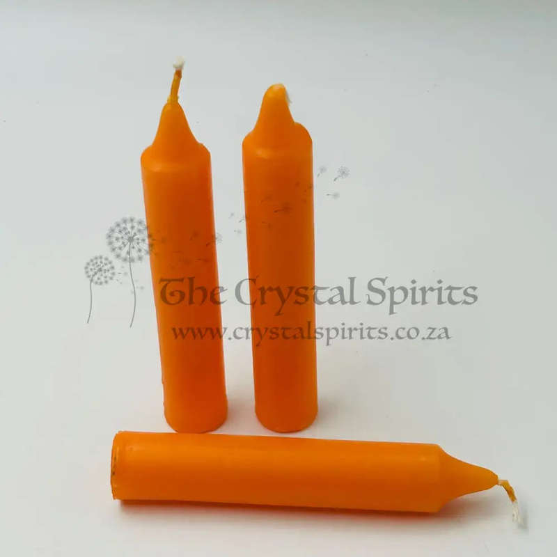 Orange Solid Coloured Ritual Candles