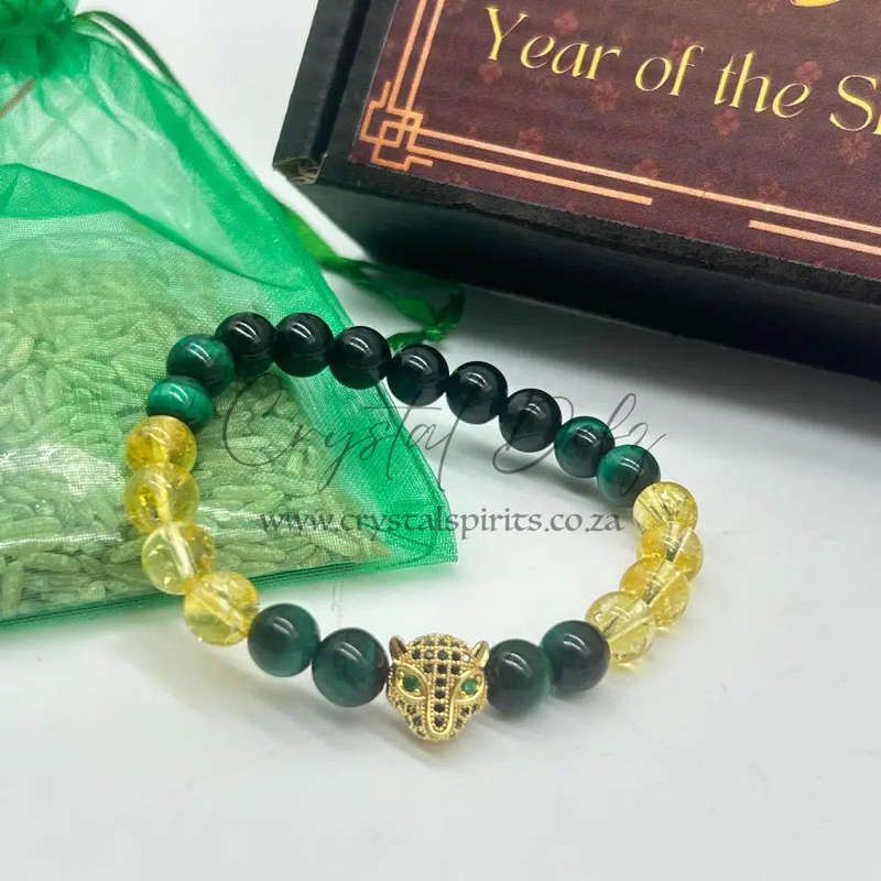 Personal Power and Fortitude Crystal Gemstone Bracelet
