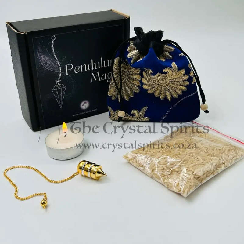 Petite Brass Bullet Shaped Pendulum Kit